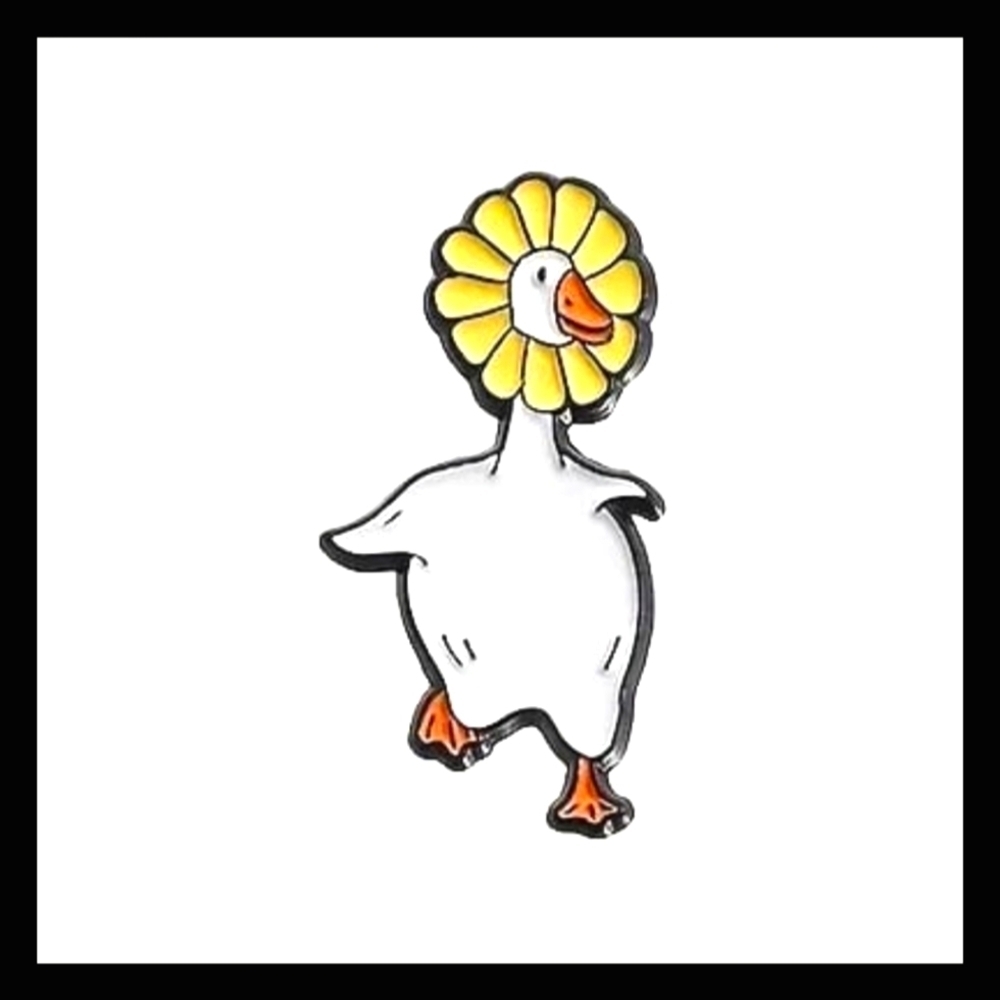 Cute Goose Enamel Pin